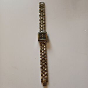 Vtg Peugeot Women's Silver Tone Black Dial Stainless Steel Japan Quartz Watch